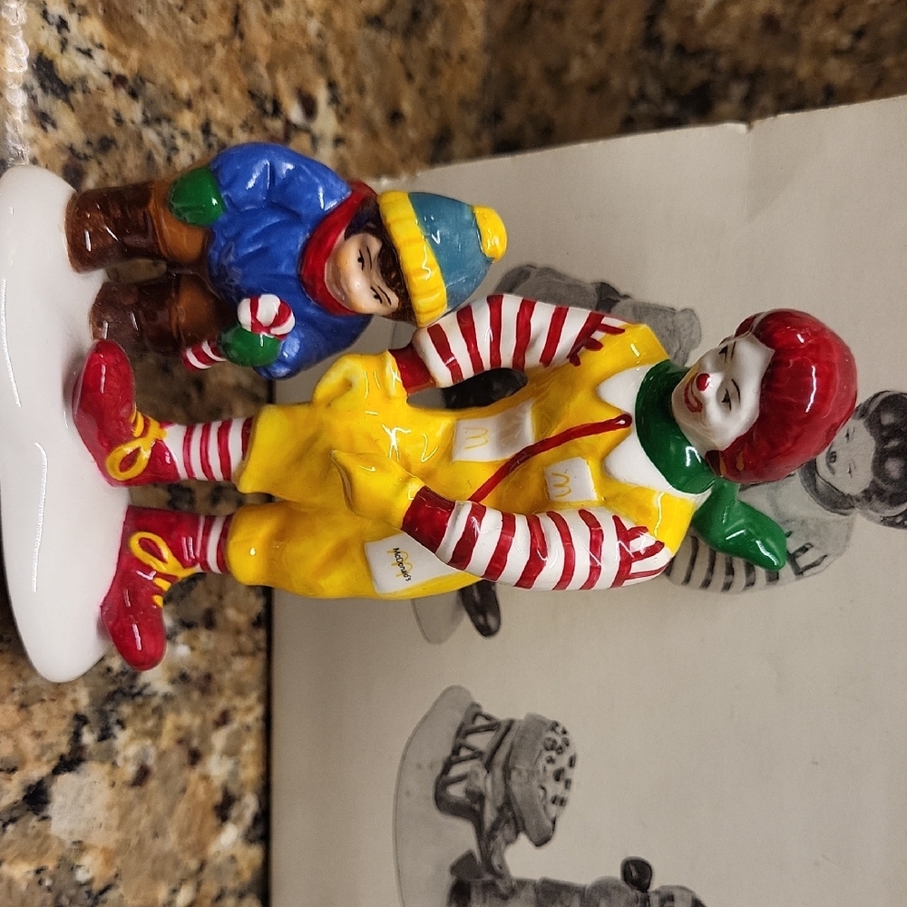 Dept 56 - Snow Village - "Kids, Candy Canes & Ronald McDonald - Picture 2 of 10